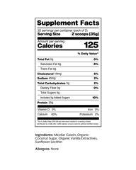 Vanilla Casein Protein Powder